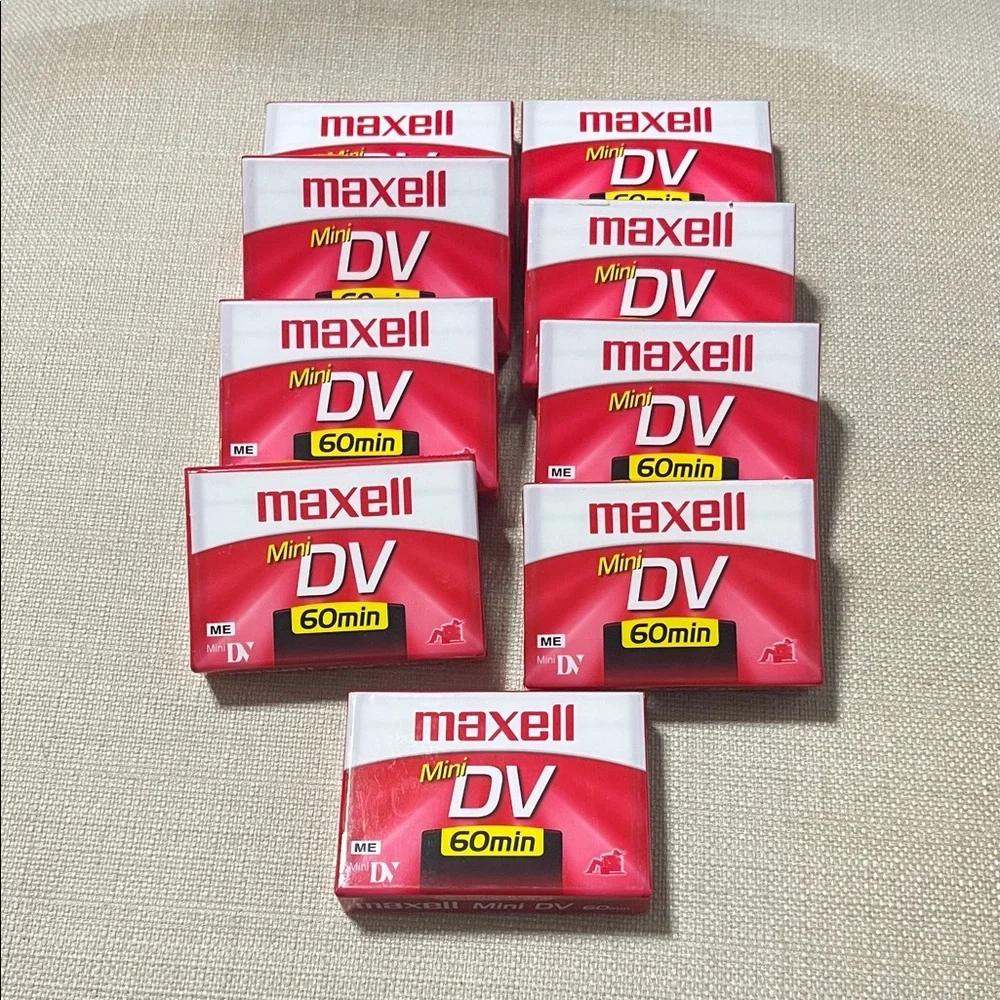 Maxell Mini DV 60min Tapes - Red